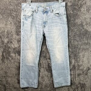 American Eagle Original Boot Jeans Men 33X30 Light Wash Western Boot Cut Cowboy